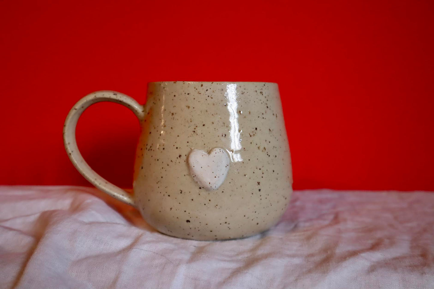 Pop out heart mug