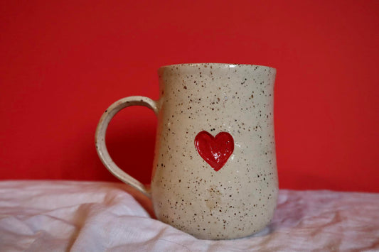 carved heart mug